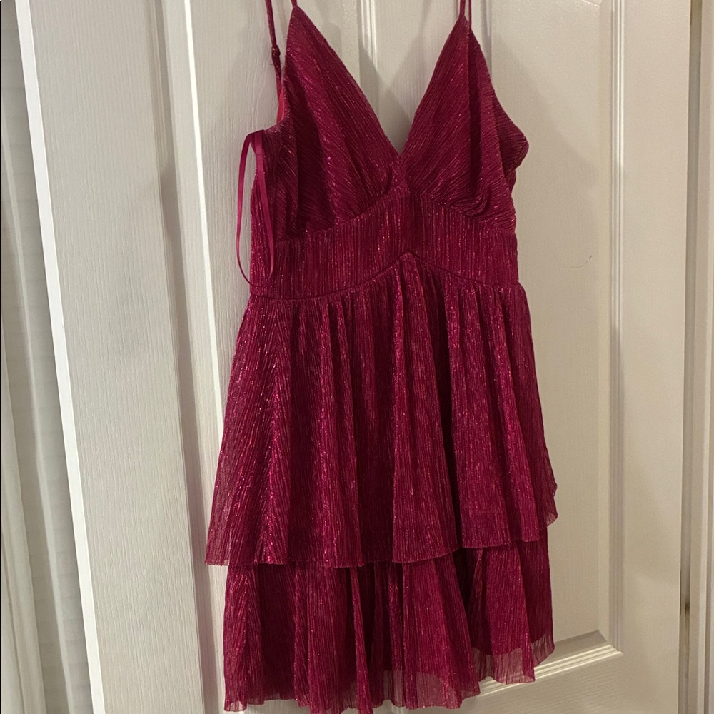 Elegant Red Sleeveless Dress